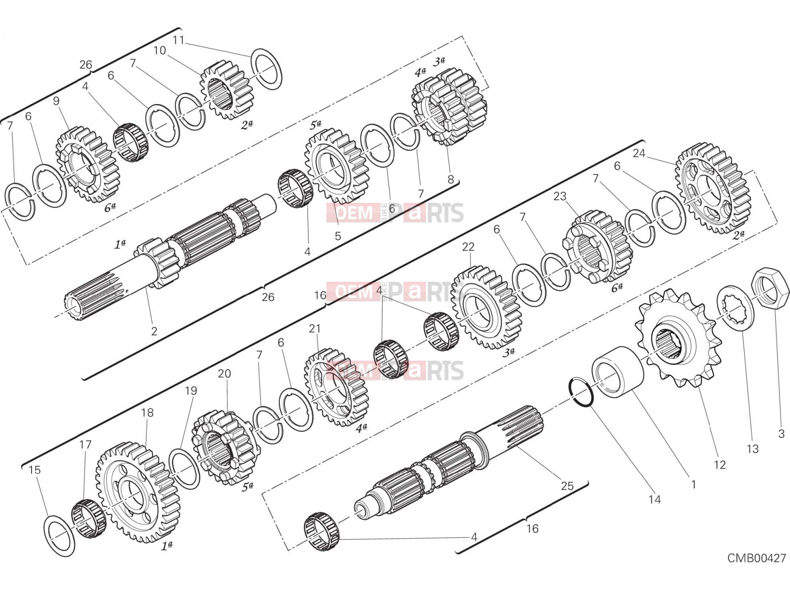 DUCATI 2015 Hyperstrada GEAR BOX [MOD:HYP STR;XST:AUS,EUR,FRA,JAP,TWN]