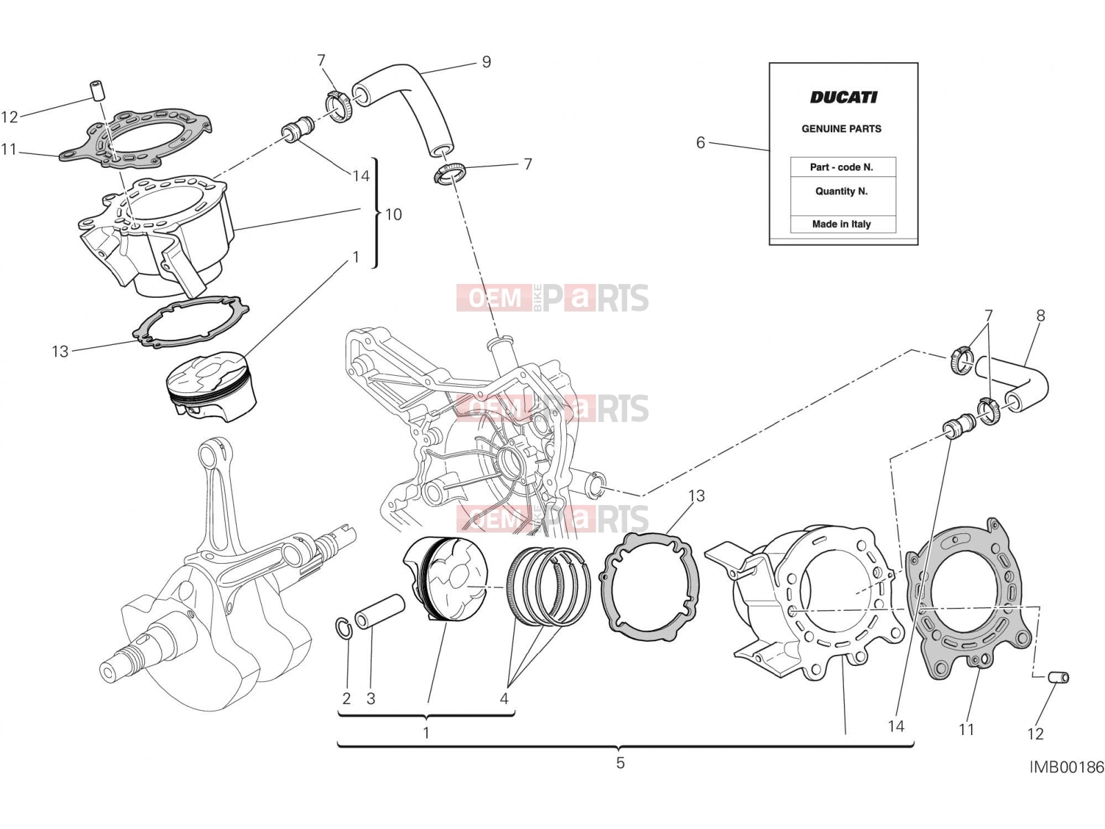 DUCATI 2015 Hyperstrada CYLINDERS - PISTONS [MOD:HYP STR;XST:AUS,EUR,FRA,JAP,TWN]