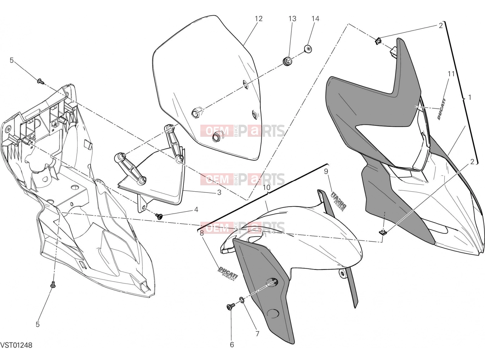 DUCATI 2015 Hyperstrada COWLING [MOD:HYP STR;XST:AUS,EUR,FRA,JAP,TWN]