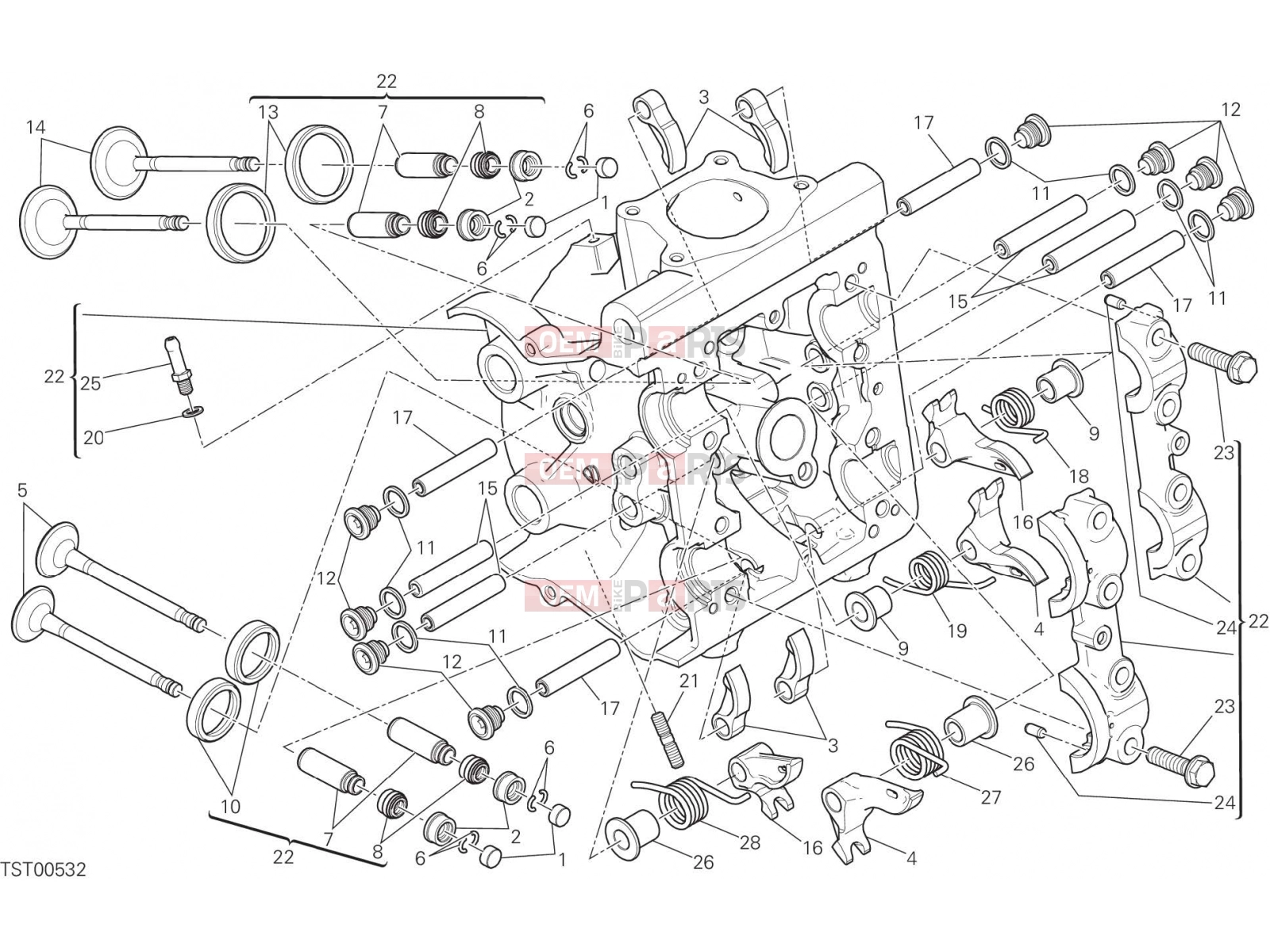 DUCATI 2015 Monster 821 Stripe HORIZONTAL HEAD [MOD:M821 STR]