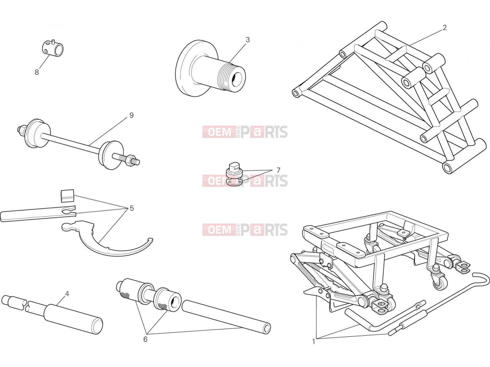 DUCATI 2015 Monster 1200 S WORKSHOP SERVICE TOOLS, FRAME [MOD:M 1200S]