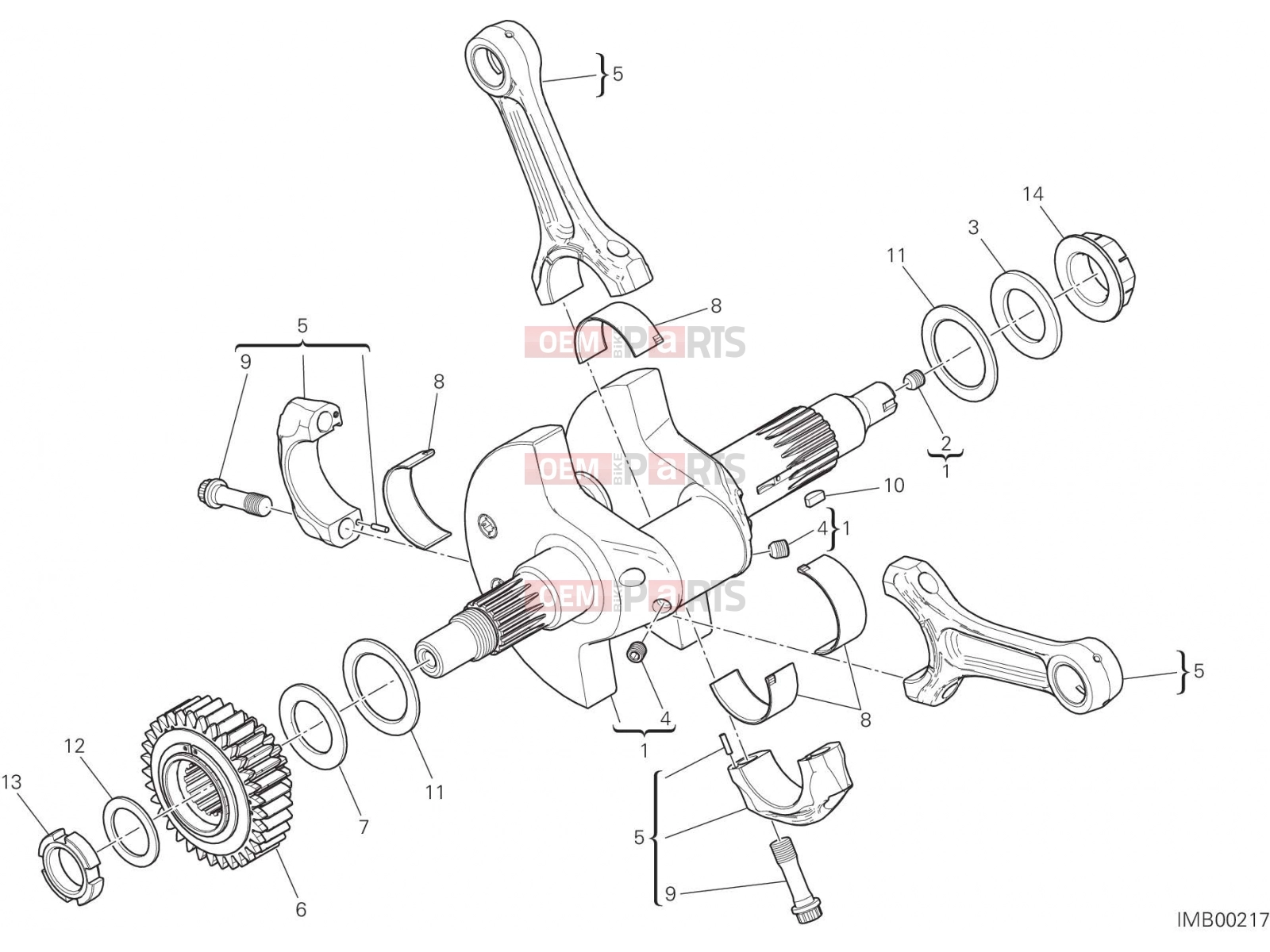 DUCATI 2016 Diavel CONNECTING RODS [MOD:DVL]