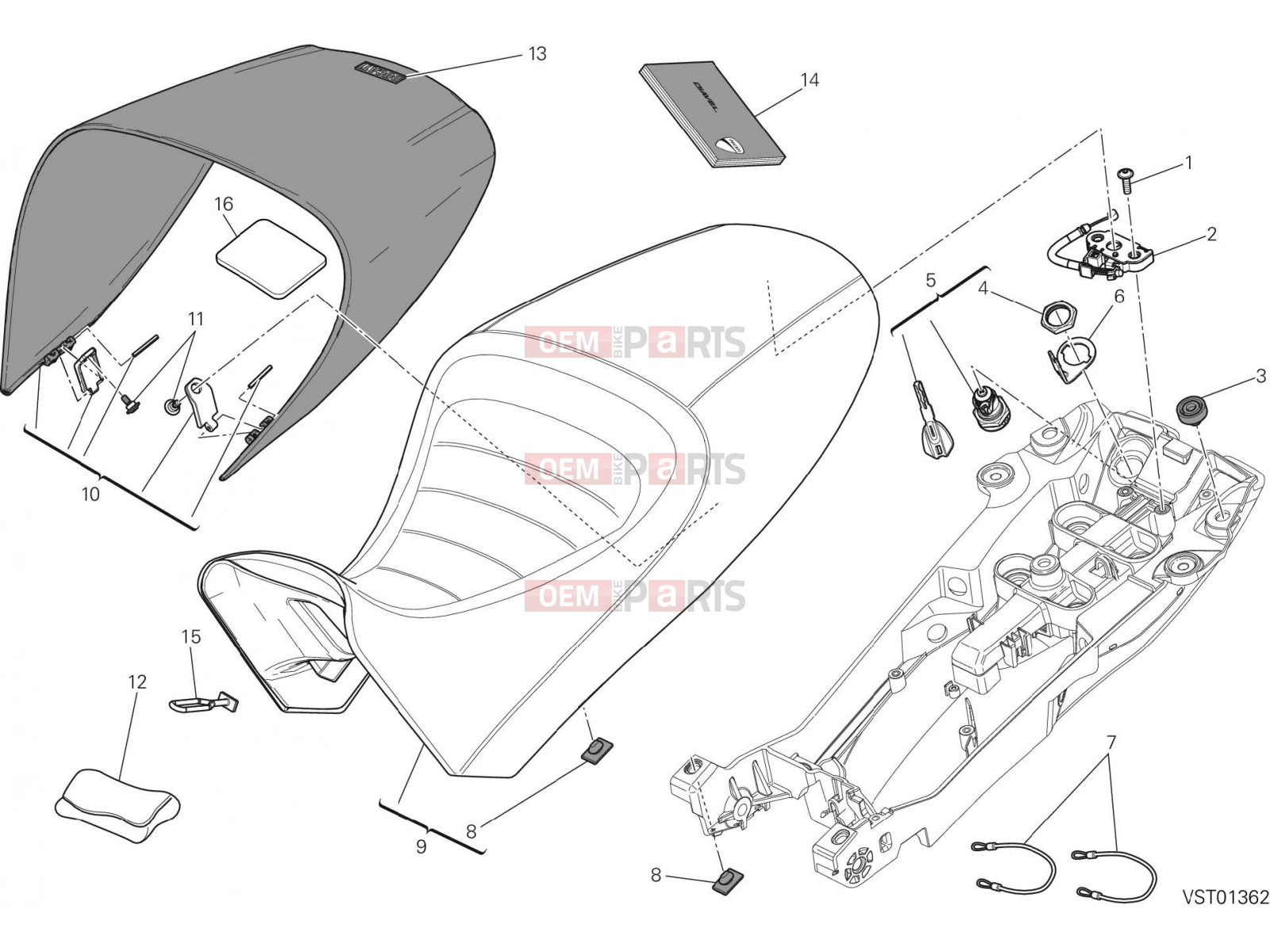 DUCATI 2016 Diavel SEAT [MOD:DVL]