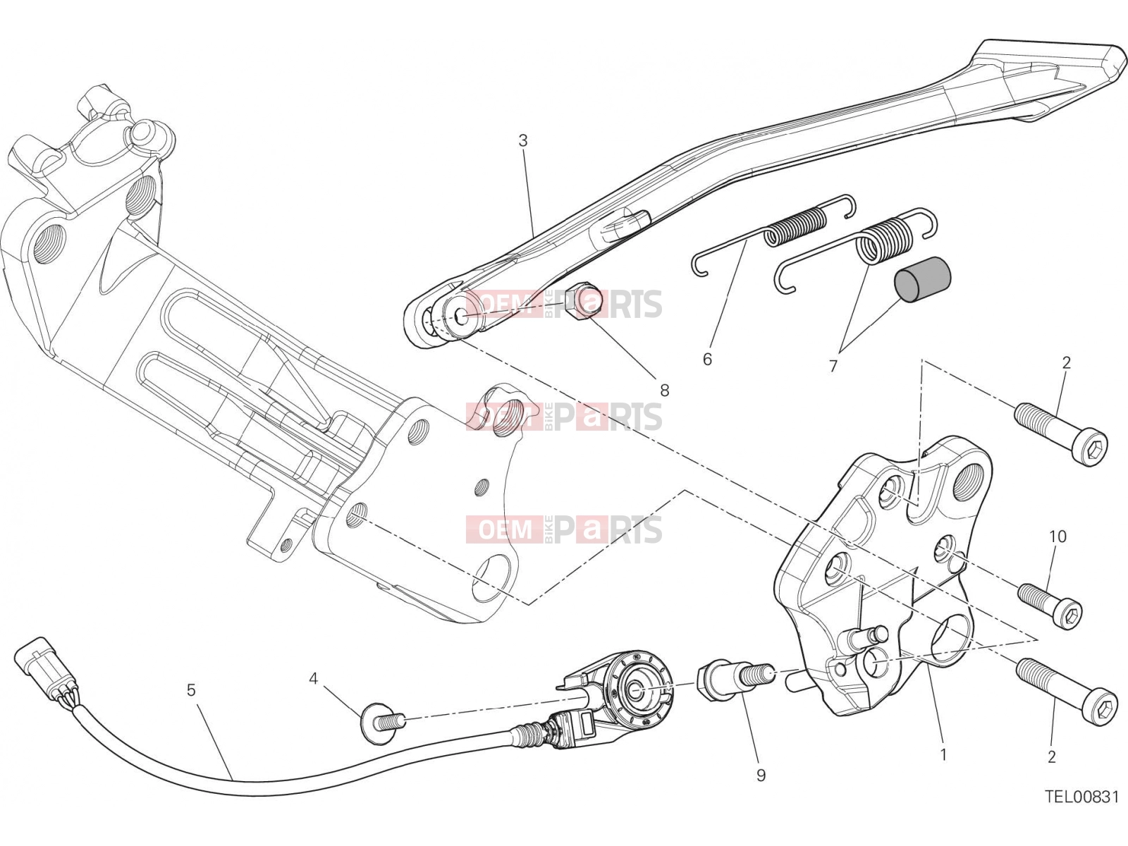 DUCATI 2016 Diavel SIDE STAND [MOD:DVL]
