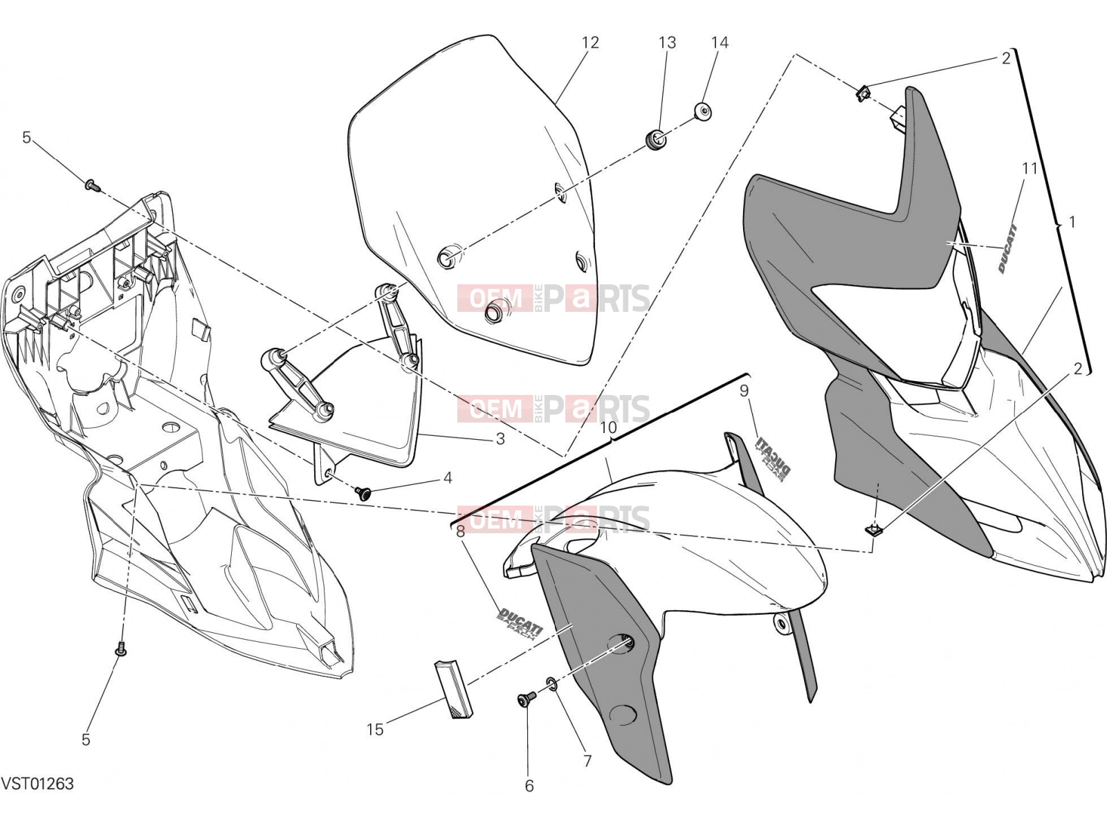 DUCATI 2016 Hyperstrada 939 COWLING [MOD:HY939STR]