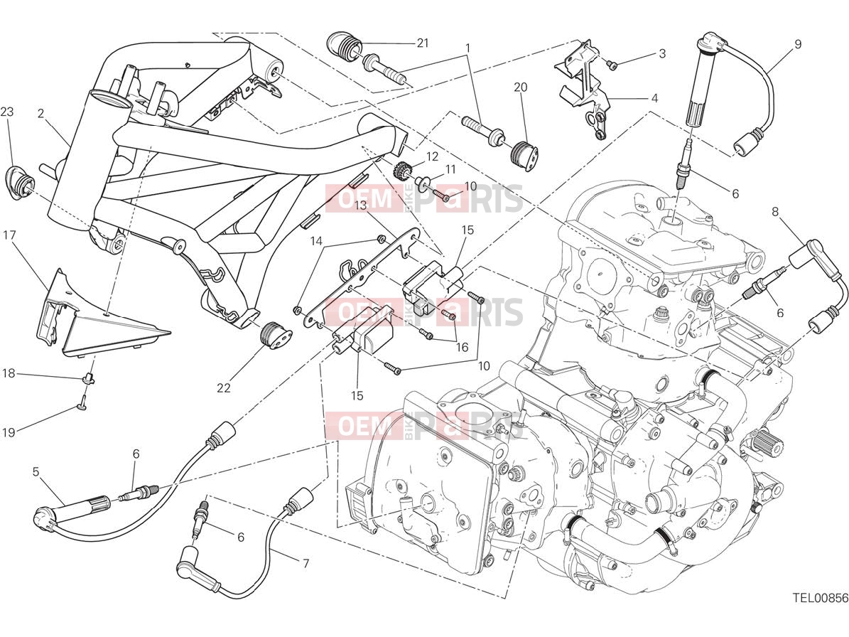 DUCATI 2016 Monster 1200 FRAME [MOD:M 1200]
