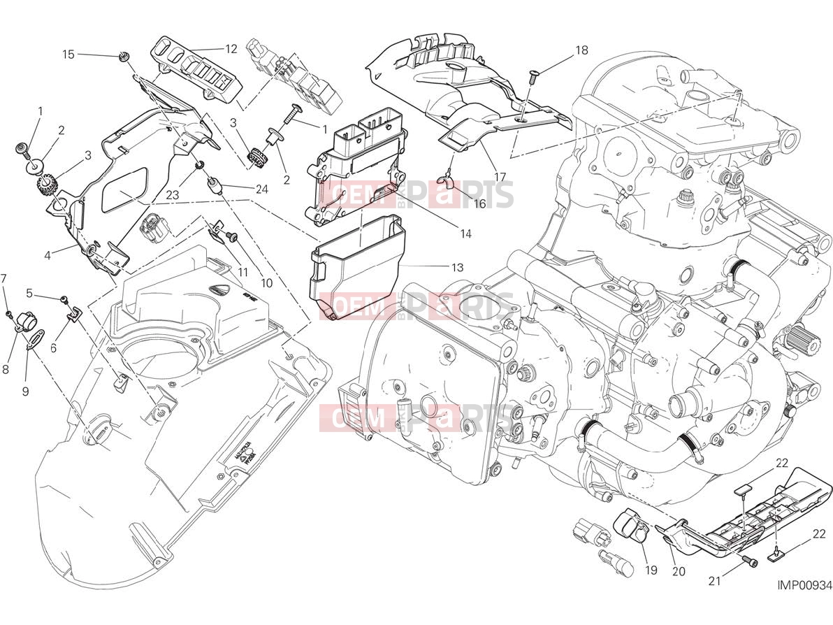 DUCATI 2016 Monster 1200 S ENGINE CONTROL UNIT [MOD:M 1200S]