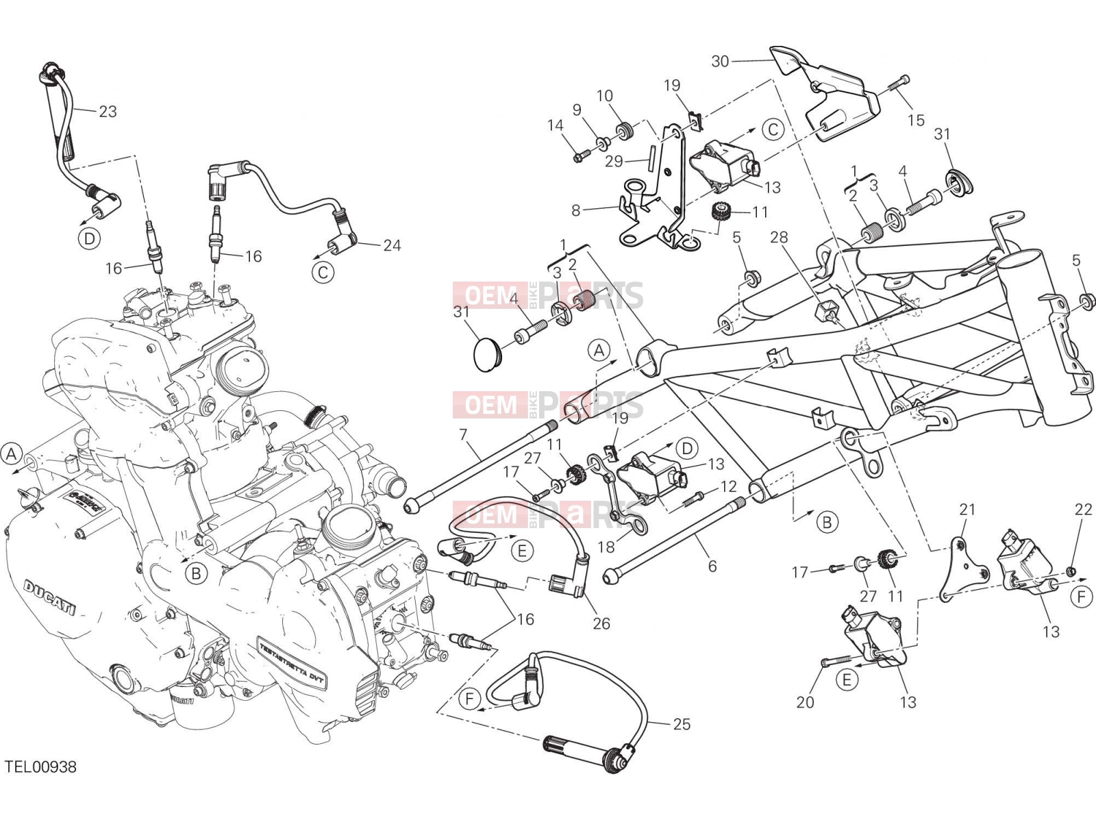 DUCATI 2016 Multistrada 1200 Pikes Peak FRAME [MOD:MS1200PP]