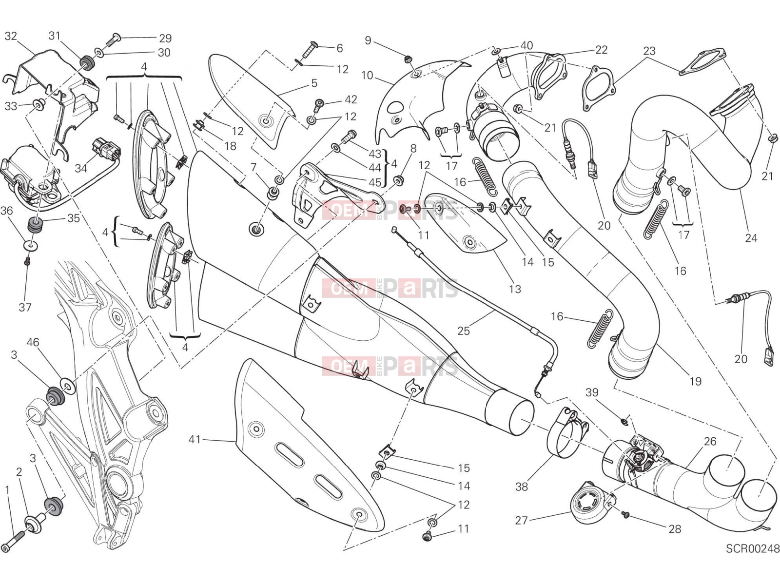 DUCATI 2017 Diavel Carbon EXHAUST SYSTEM [MOD:DVLC]
