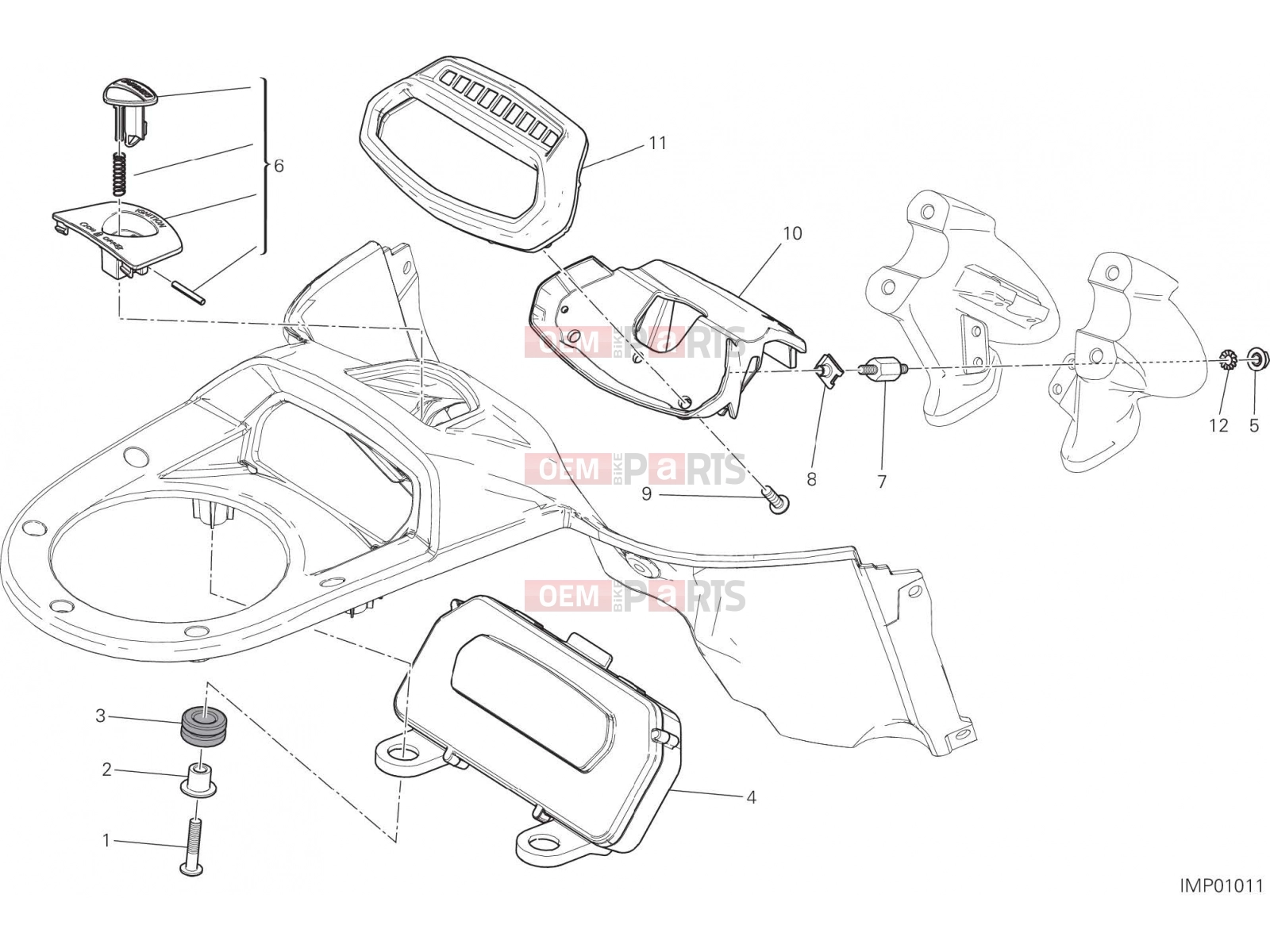 DUCATI 2017 Diavel Carbon INSTRUMENT PANEL [MOD:DVLC]