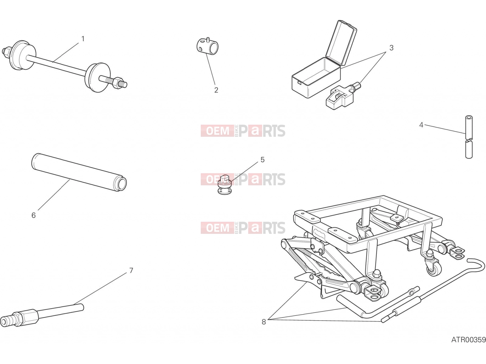 DUCATI 2017 Monster 797 WORKSHOP SERVICE TOOLS, FRAME [MOD:M 797]