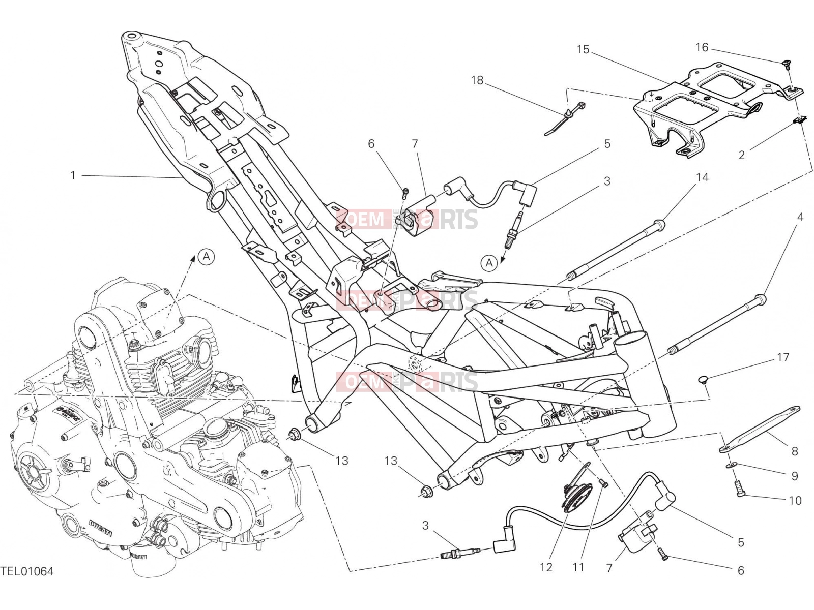 DUCATI 2017 Monster 797 FRAME [MOD:M 797]