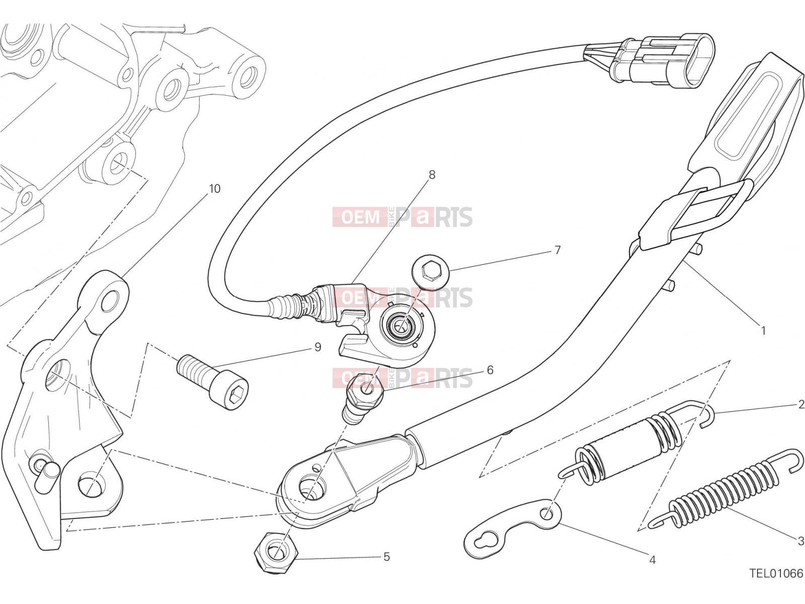 DUCATI 2017 Monster 797 SIDE STAND [MOD:M 797]