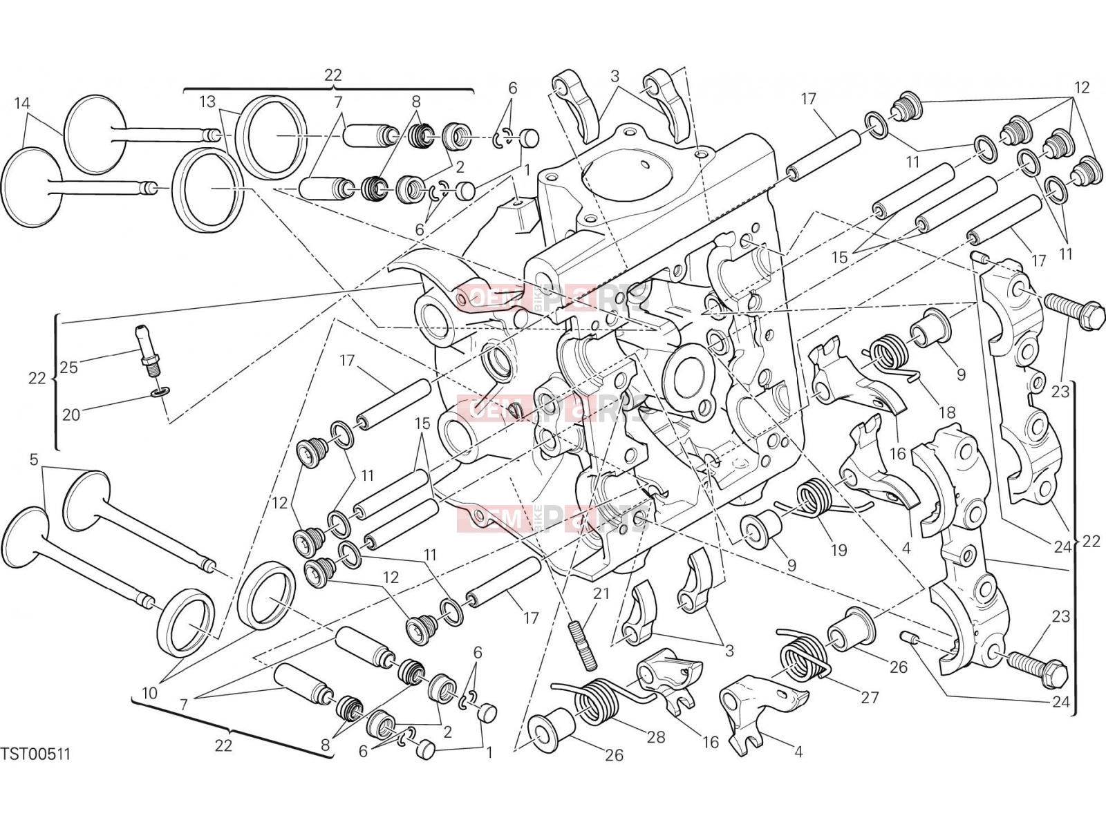 DUCATI 2017 Monster 1200 HORIZONTAL HEAD [MOD:M 1200]