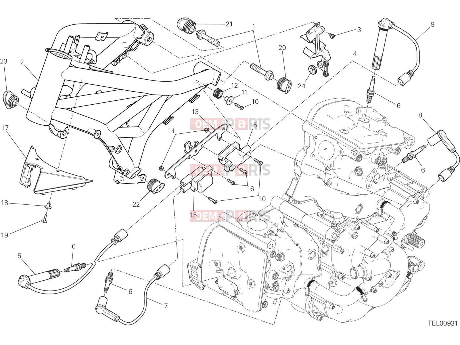 DUCATI 2017 Monster 1200 FRAME [MOD:M 1200]