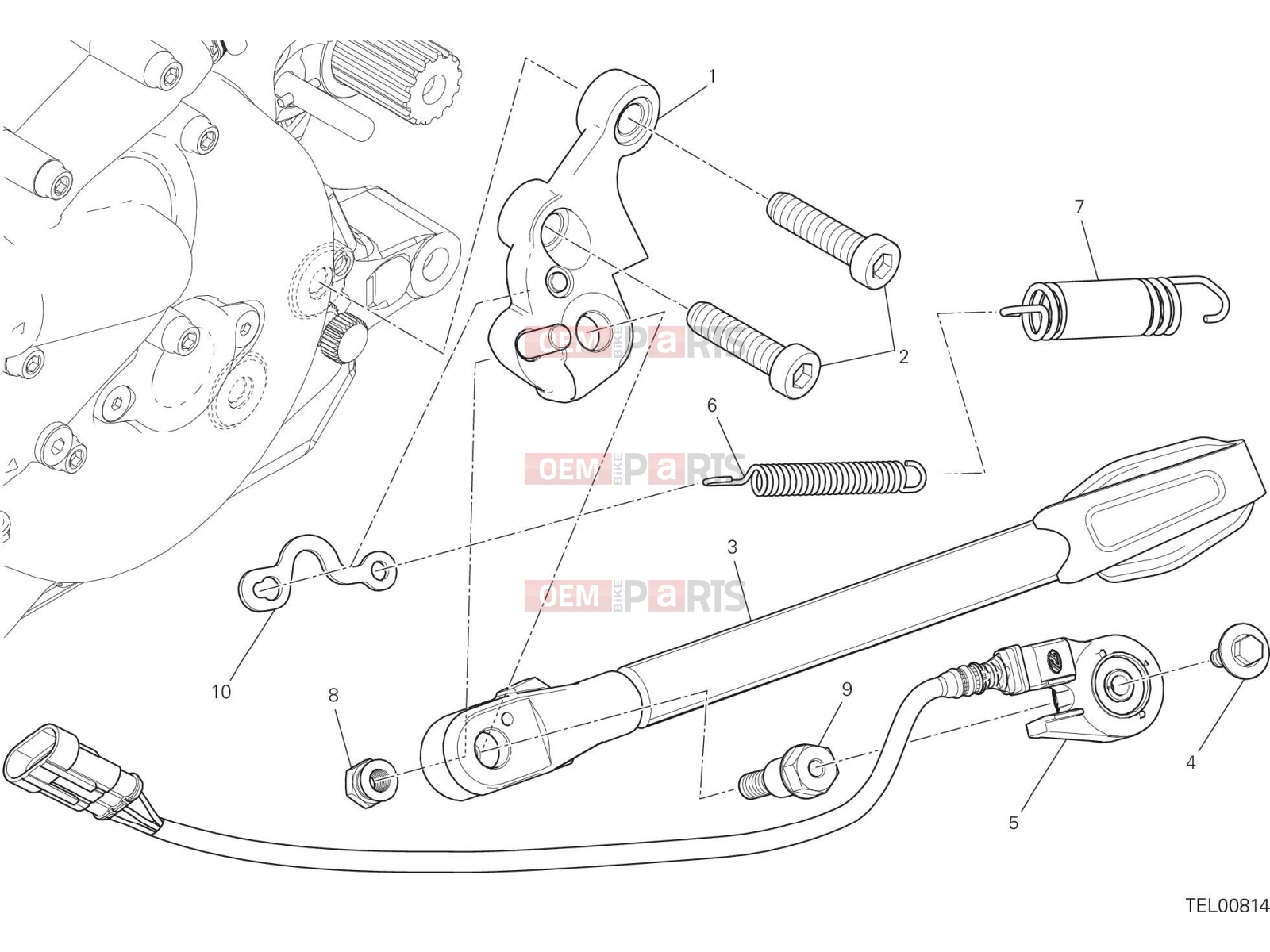 DUCATI 2017 Monster 821 SIDE STAND [MOD:M 821]