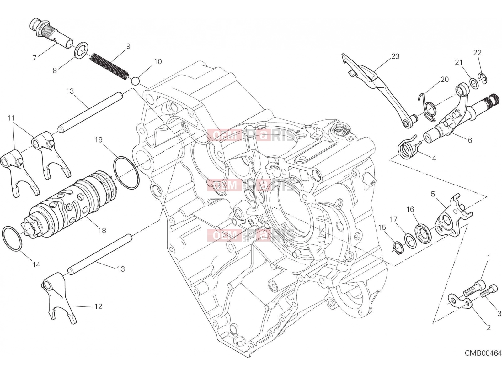 DUCATI 2017 Monster 1200 R SHIFT CAM - FORK [MOD:M 1200R]