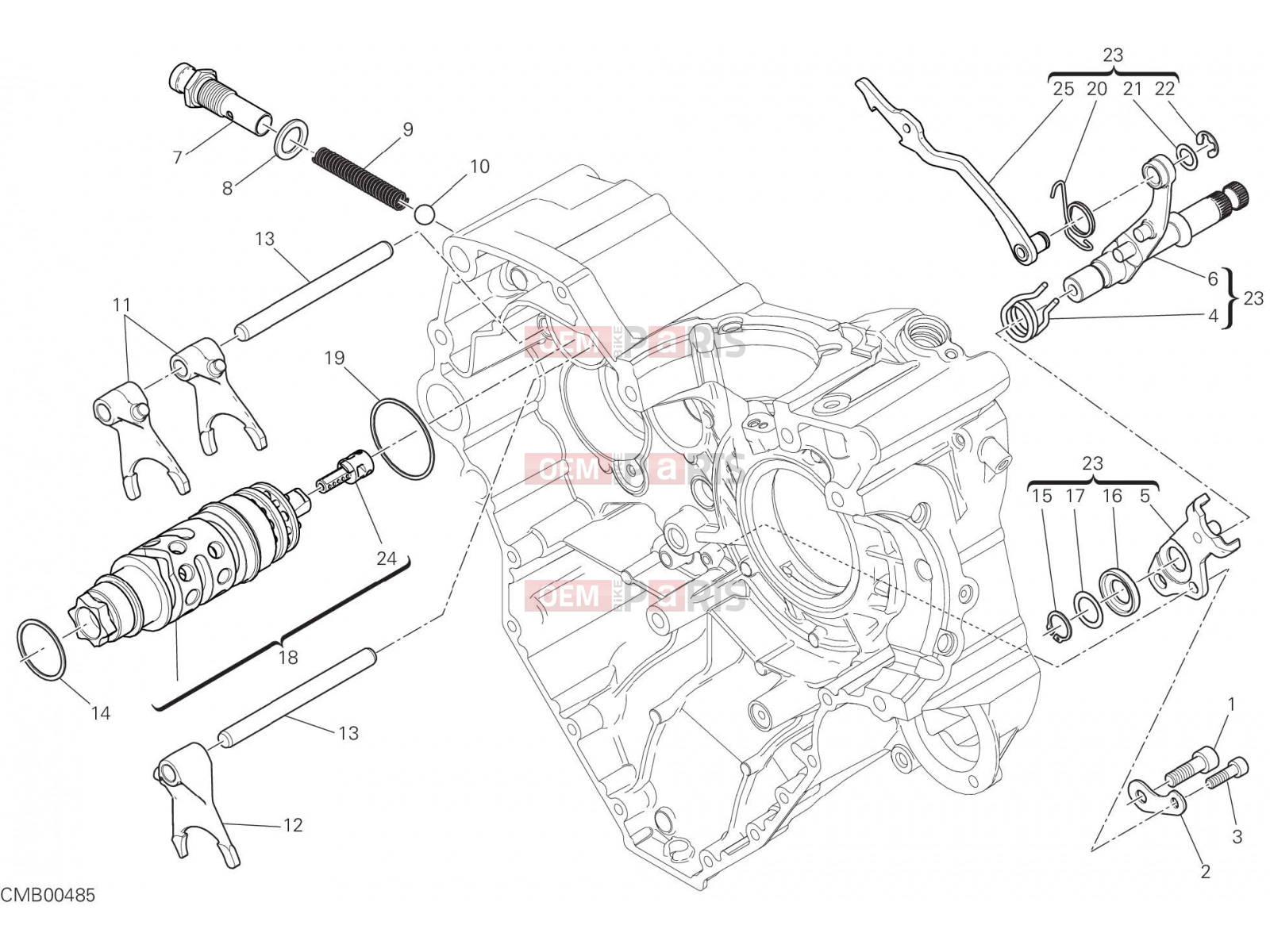 DUCATI 2017 Monster 1200 S SHIFT CAM - FORK [MOD:M 1200S]
