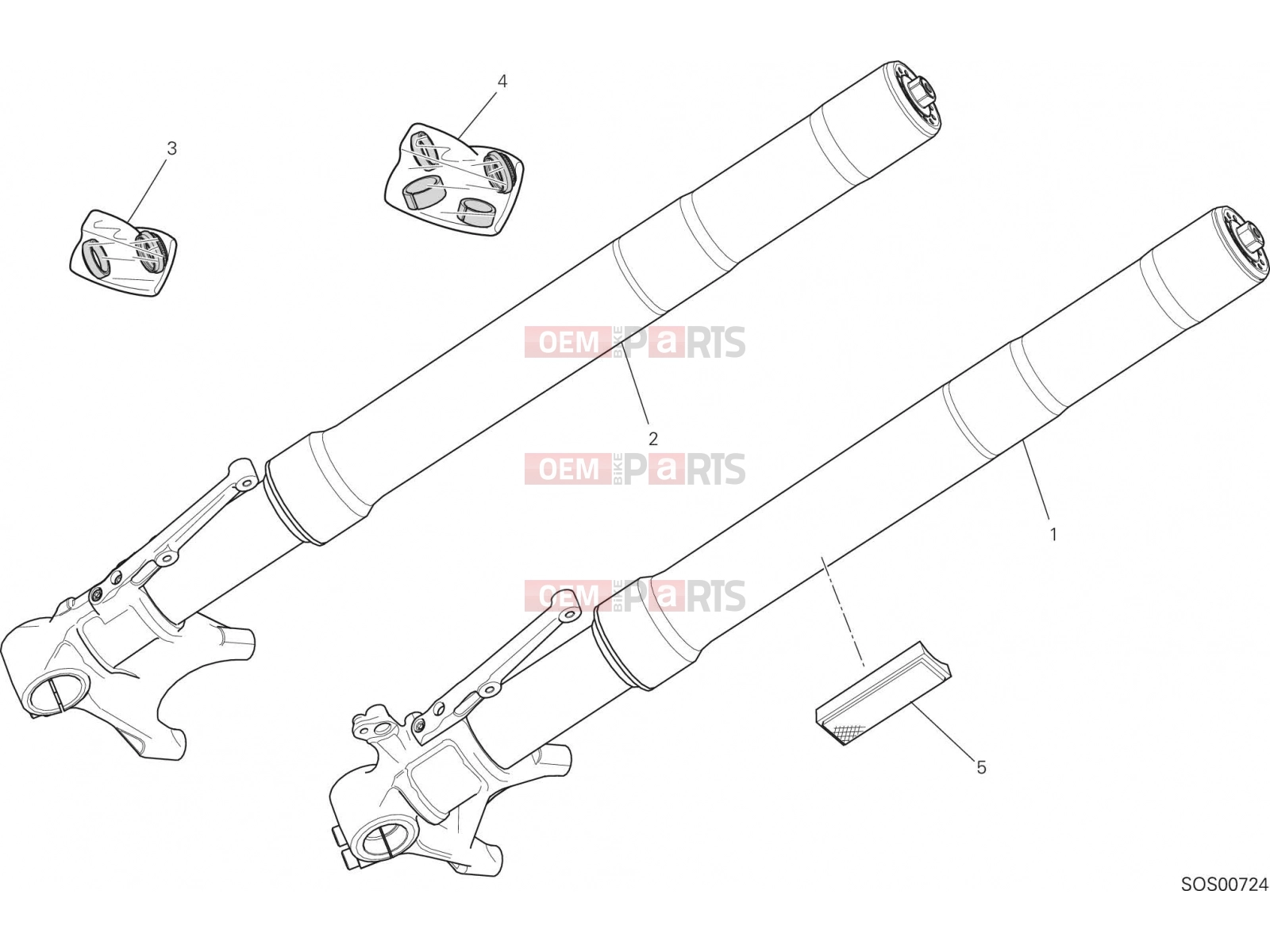 DUCATI 2017 Monster 1200 S FRONT FORK [MOD:M 1200S]