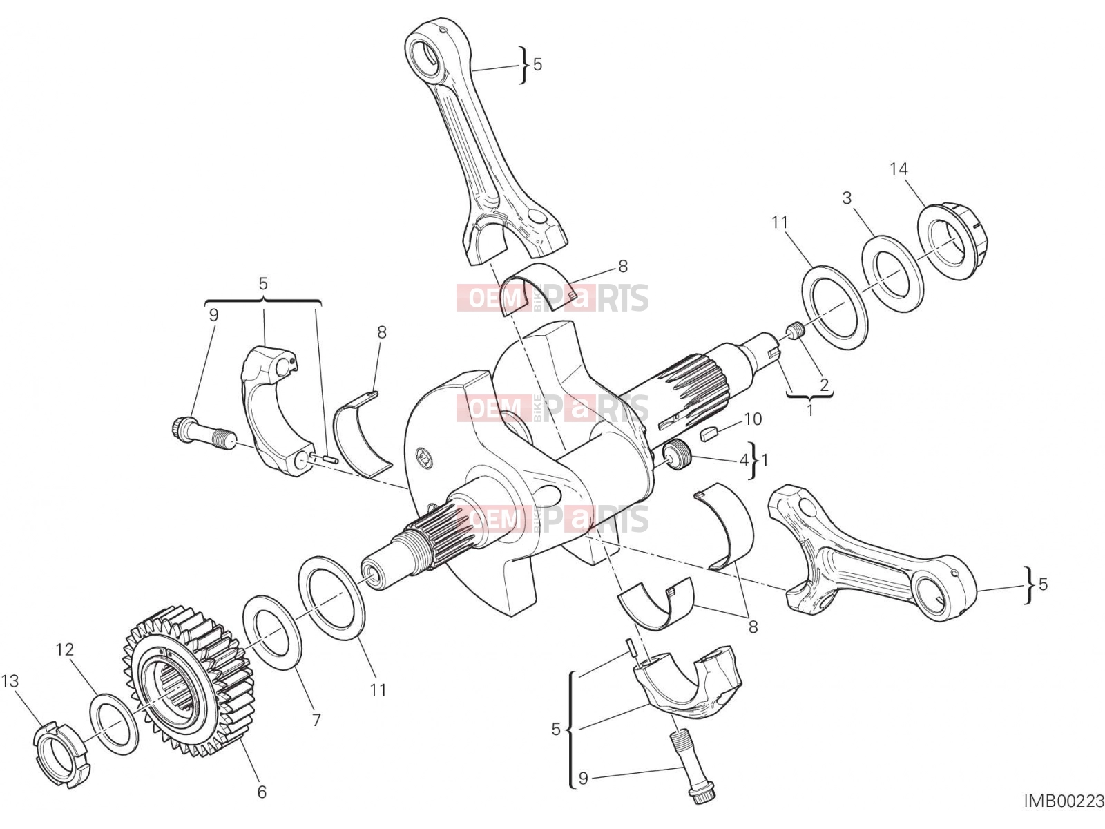 DUCATI 2017 Multistrada 1200 CONNECTING RODS [MOD:MS1200]