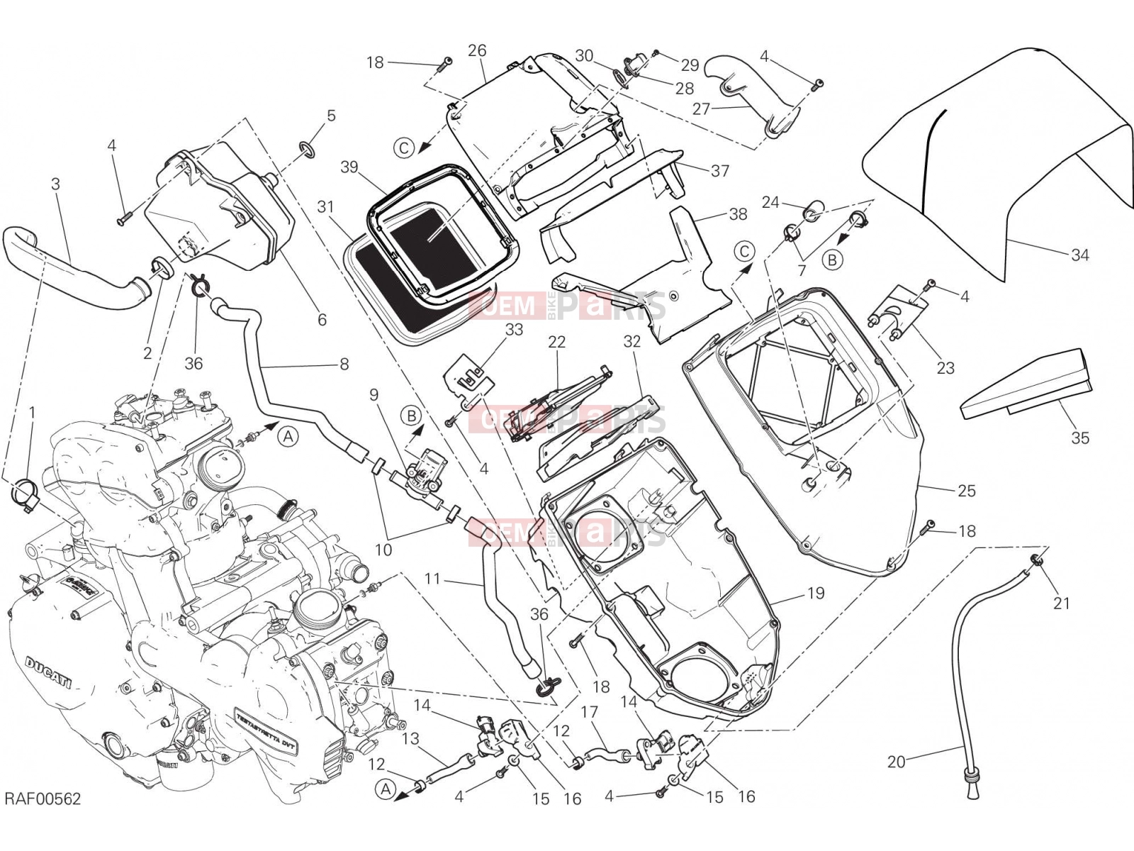 DUCATI 2017 Multistrada 1200 Enduro INTAKE [MOD:MS1200E]