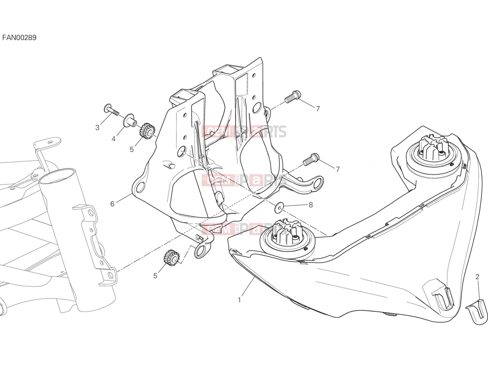 DUCATI 2017 Multistrada 1200 S HEADLIGHT [MOD:MS1200S]