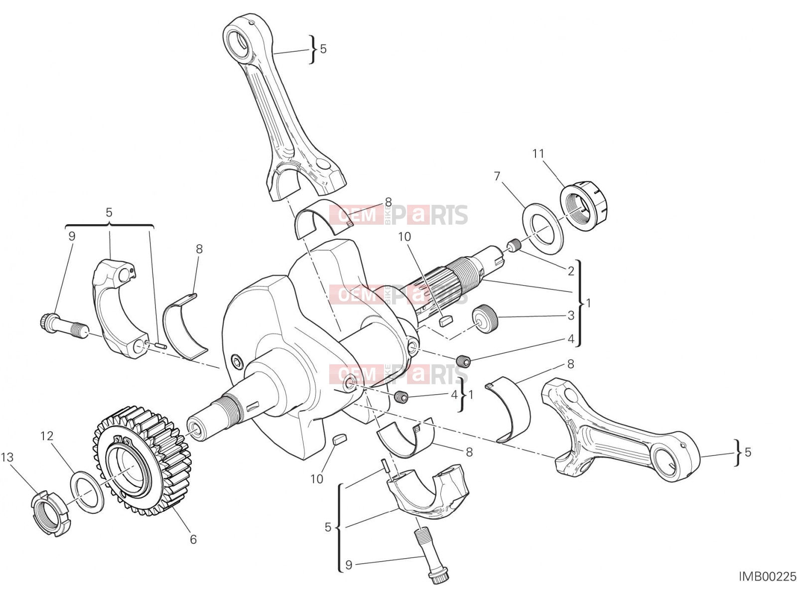 DUCATI 2017 Multistrada 950 CONNECTING RODS [MOD:MS950T]