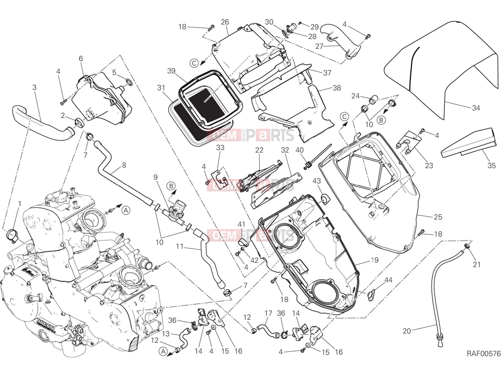 DUCATI 2017 Multistrada 950 INTAKE [MOD:MS950T;XST:EUR]