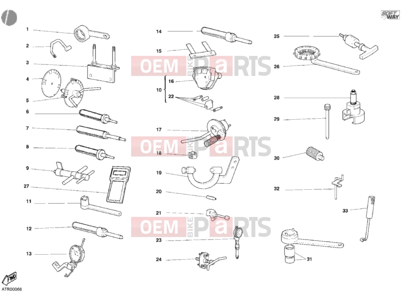 DUCATI 2005 Monster 400 Dark WORKSHOP SERVICE TOOLS, ENGINE » UNCLASSIFIED