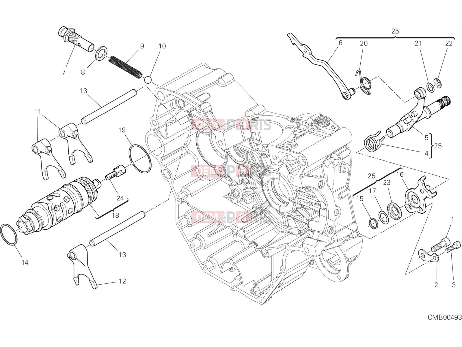 DUCATI 2017 SuperSport SHIFT CAM - FORK [MOD:SS 939]