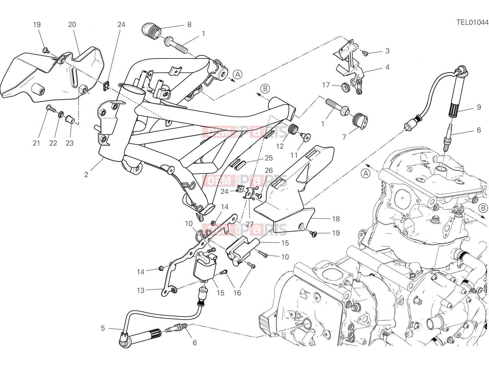 DUCATI 2017 SuperSport FRAME [MOD:SS 939]