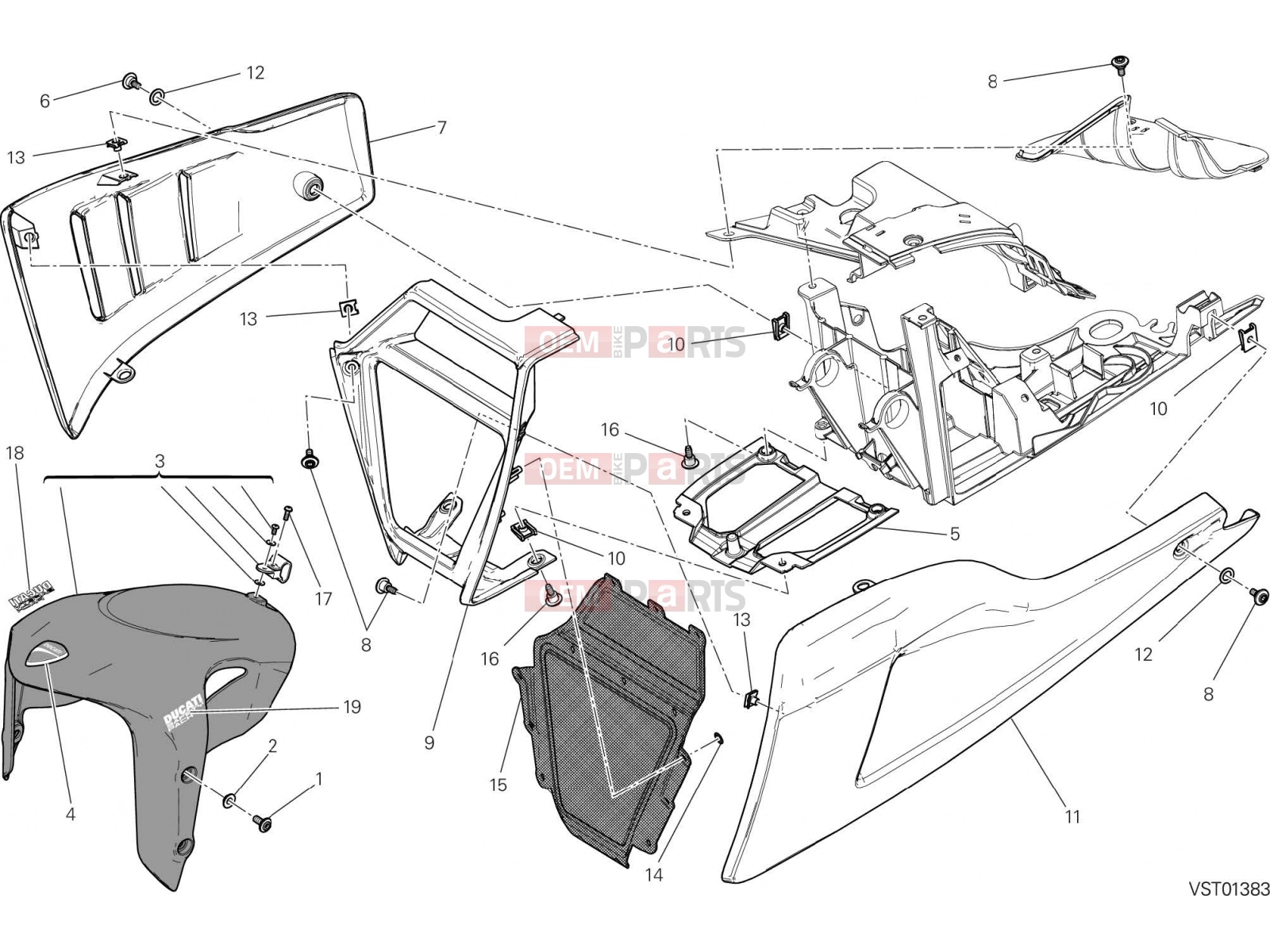 DUCATI 2018 Diavel FRONT MUDGUARD [MOD:DVL]
