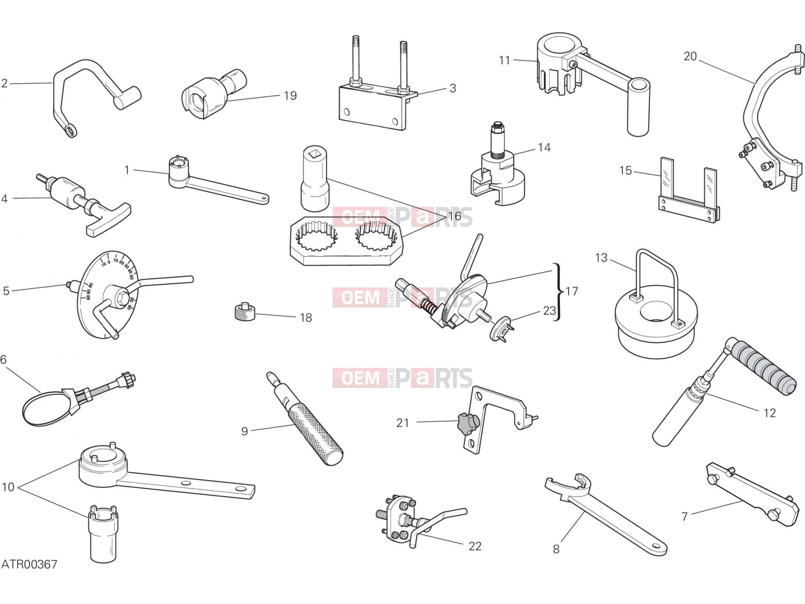 DUCATI 2018 Hypermotard 939 SP WORKSHOP SERVICE TOOLS (ENGINE) [MOD:HYM939SP]