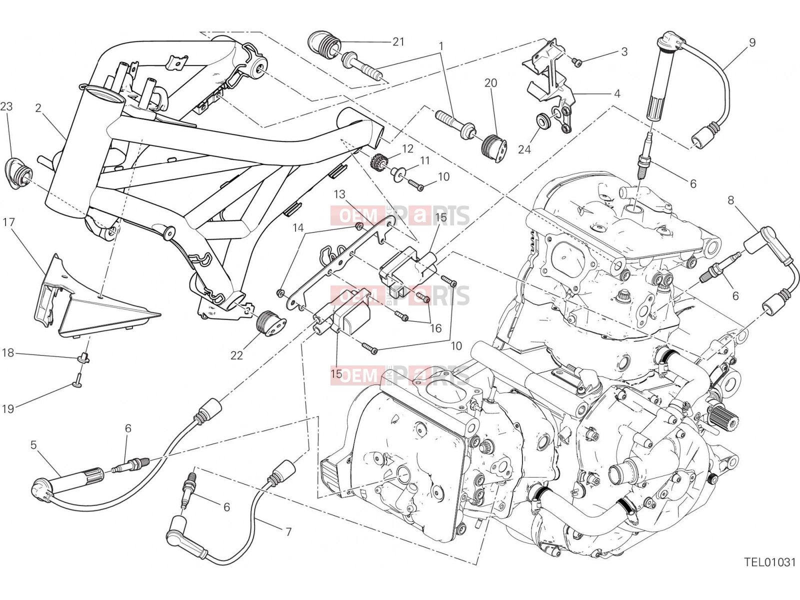 DUCATI 2018 Monster 1200 FRAME [MOD:M 1200]