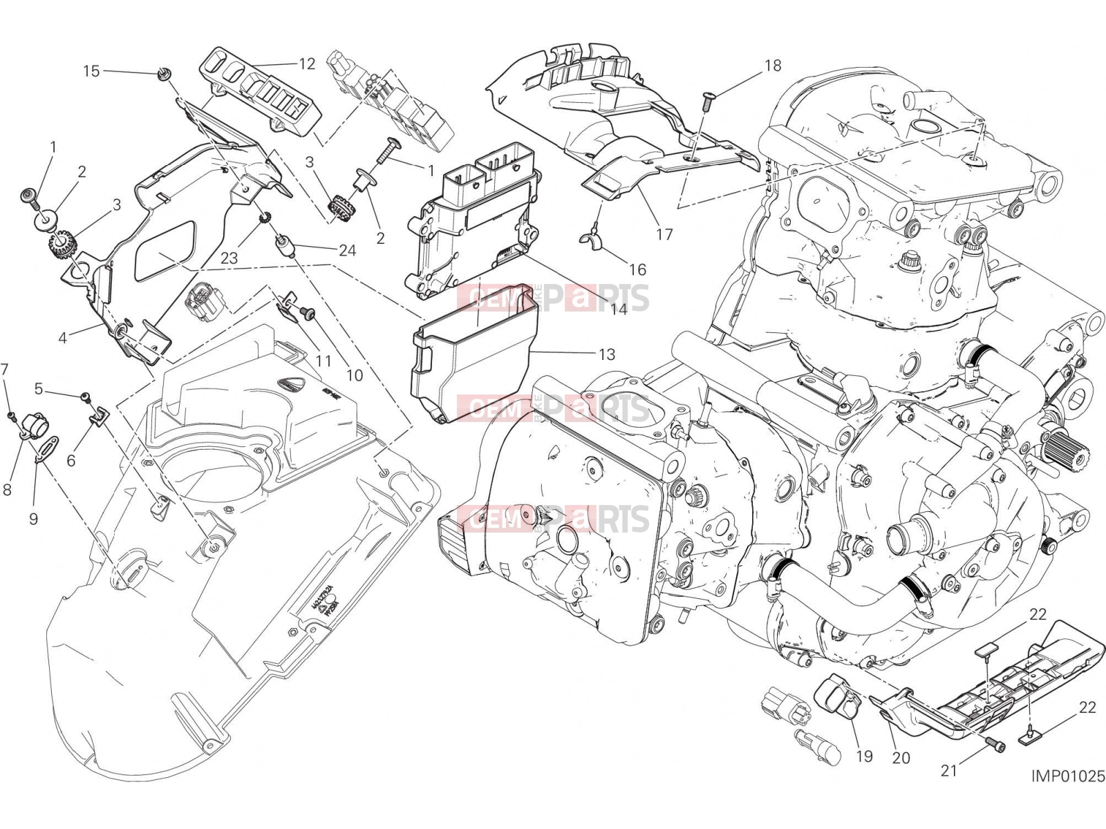 DUCATI 2018 Monster 1200 S ENGINE CONTROL UNIT [MOD:M 1200S]