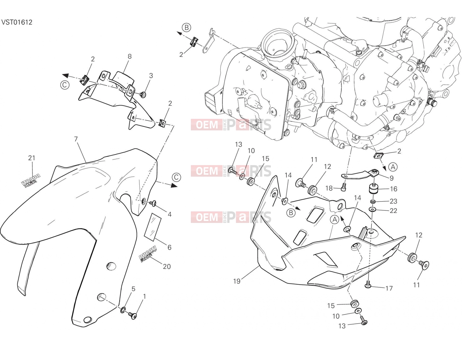 DUCATI 2018 Multistrada 950 FAIRING [MOD:MS950]