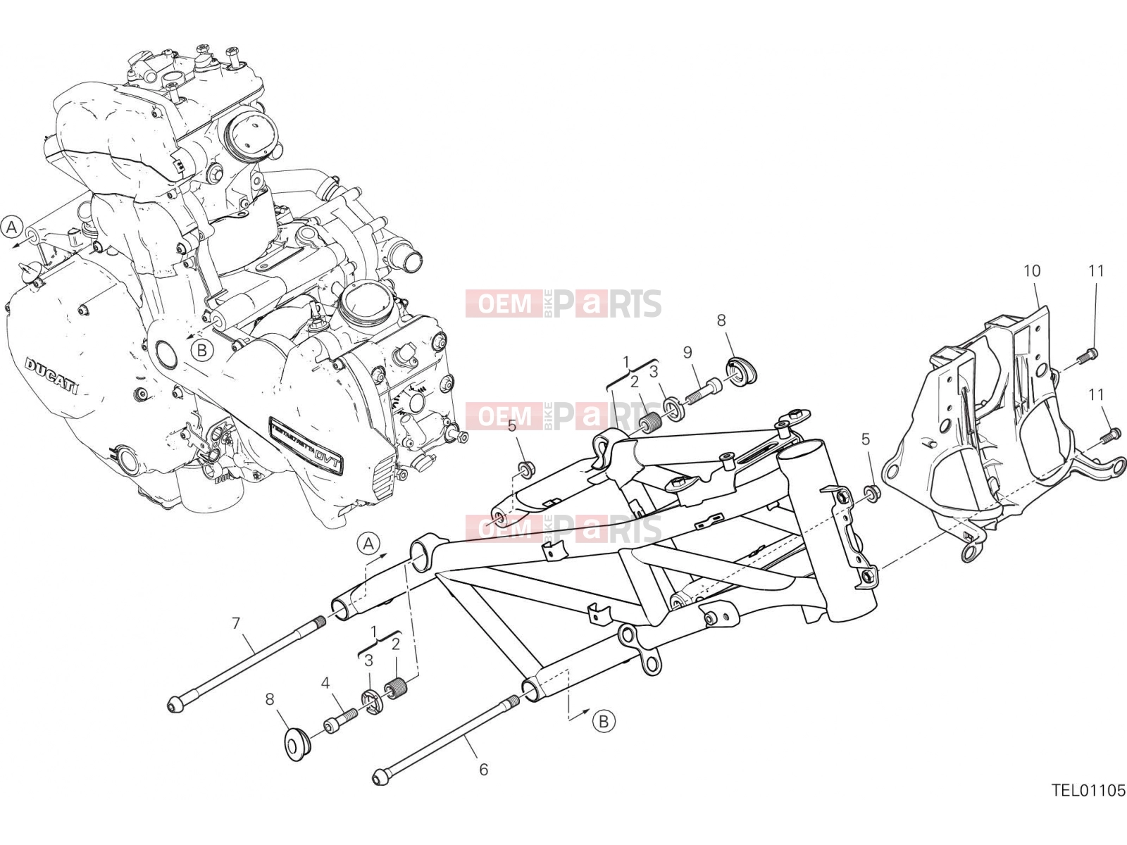 DUCATI 2018 Multistrada 1260 PikesPeak FRAME [MOD:MS1260PP]