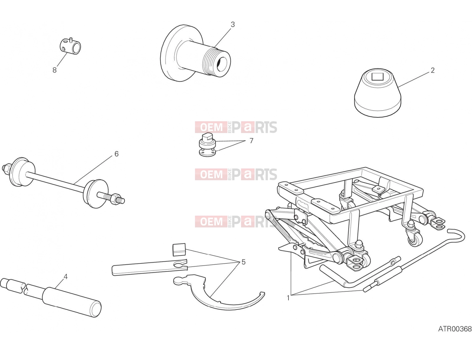 DUCATI 2018 SuperSport WORKSHOP SERVICE TOOLS (FRAME) [MOD:SS 939]