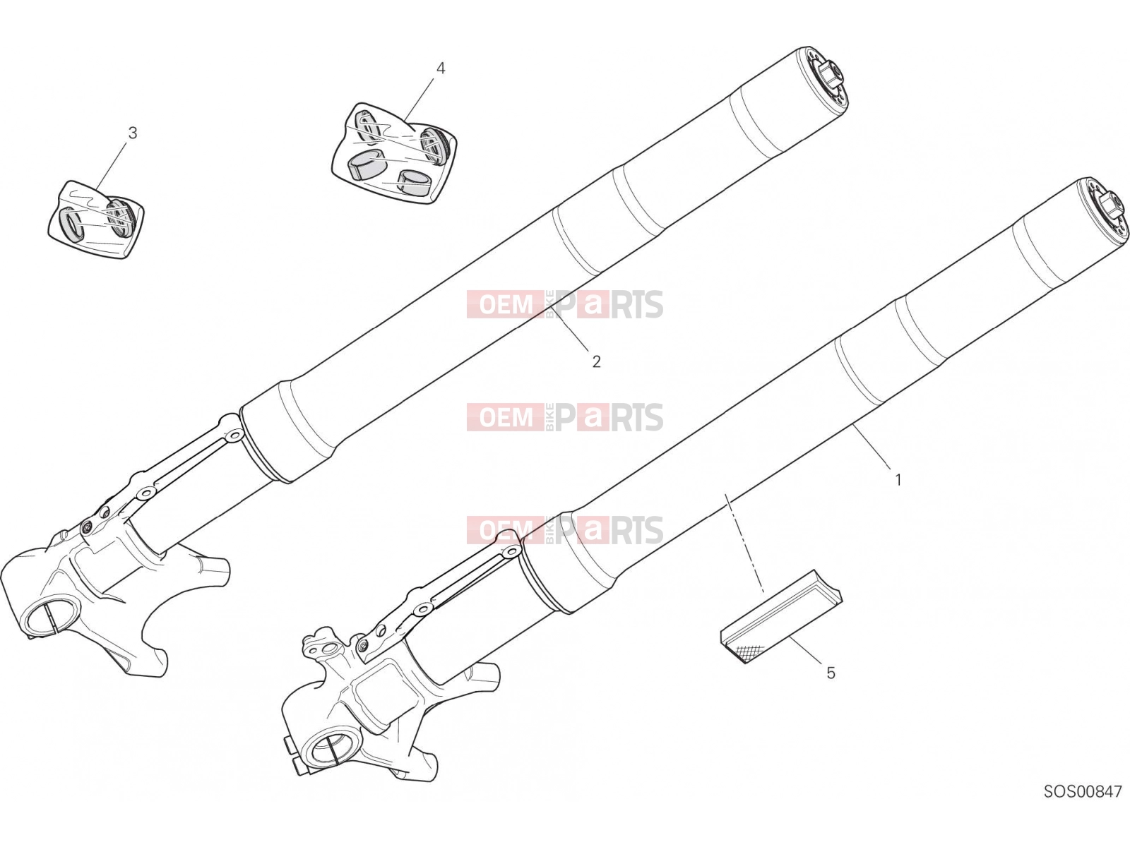 DUCATI 2018 SuperSport S FRONT FORK [MOD:SS 939 S]