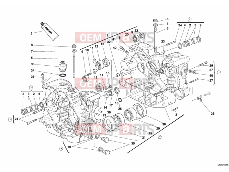 DUCATI 2005 Monster 400 Dark JAP CRANKCASE » ENGINE CASE
