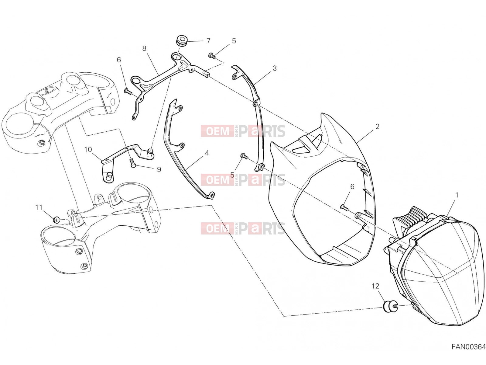 DUCATI 2019 Diavel HEADLIGHT [MOD:DVL1260]