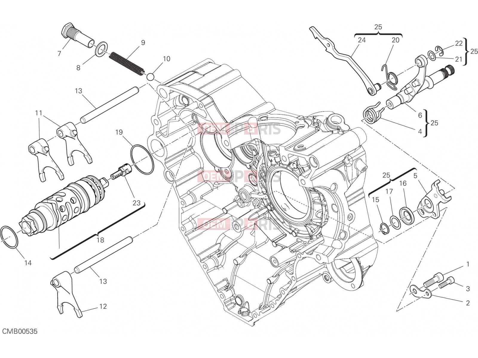 DUCATI 2019 Diavel SHIFT CAM - FORK [MOD:DVL1260]