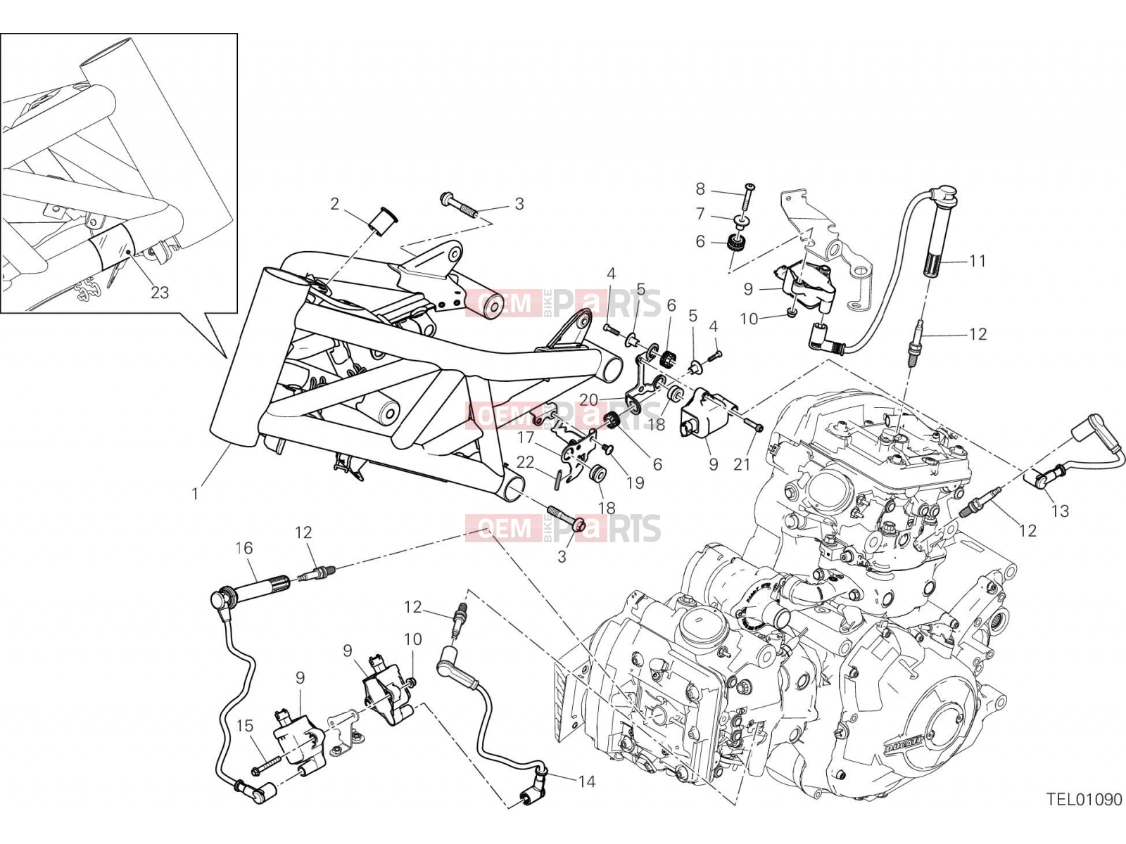 DUCATI 2019 XDiavel FRAME [MOD:XDIAVEL]