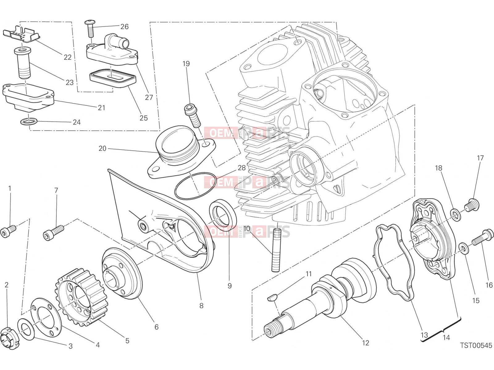 DUCATI 2019 Monster 797+ HORIZONTAL HEAD – TIMING SYSTEM [MOD:M 797]