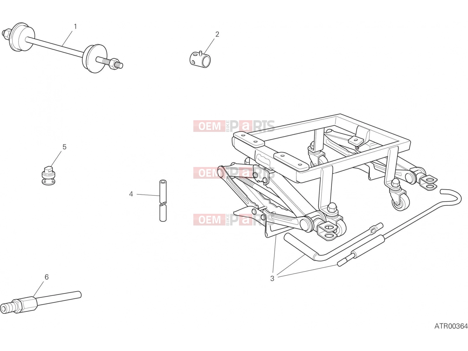 DUCATI 2019 Monster 797+ WORKSHOP SERVICE TOOLS, FRAME [MOD:M 797]