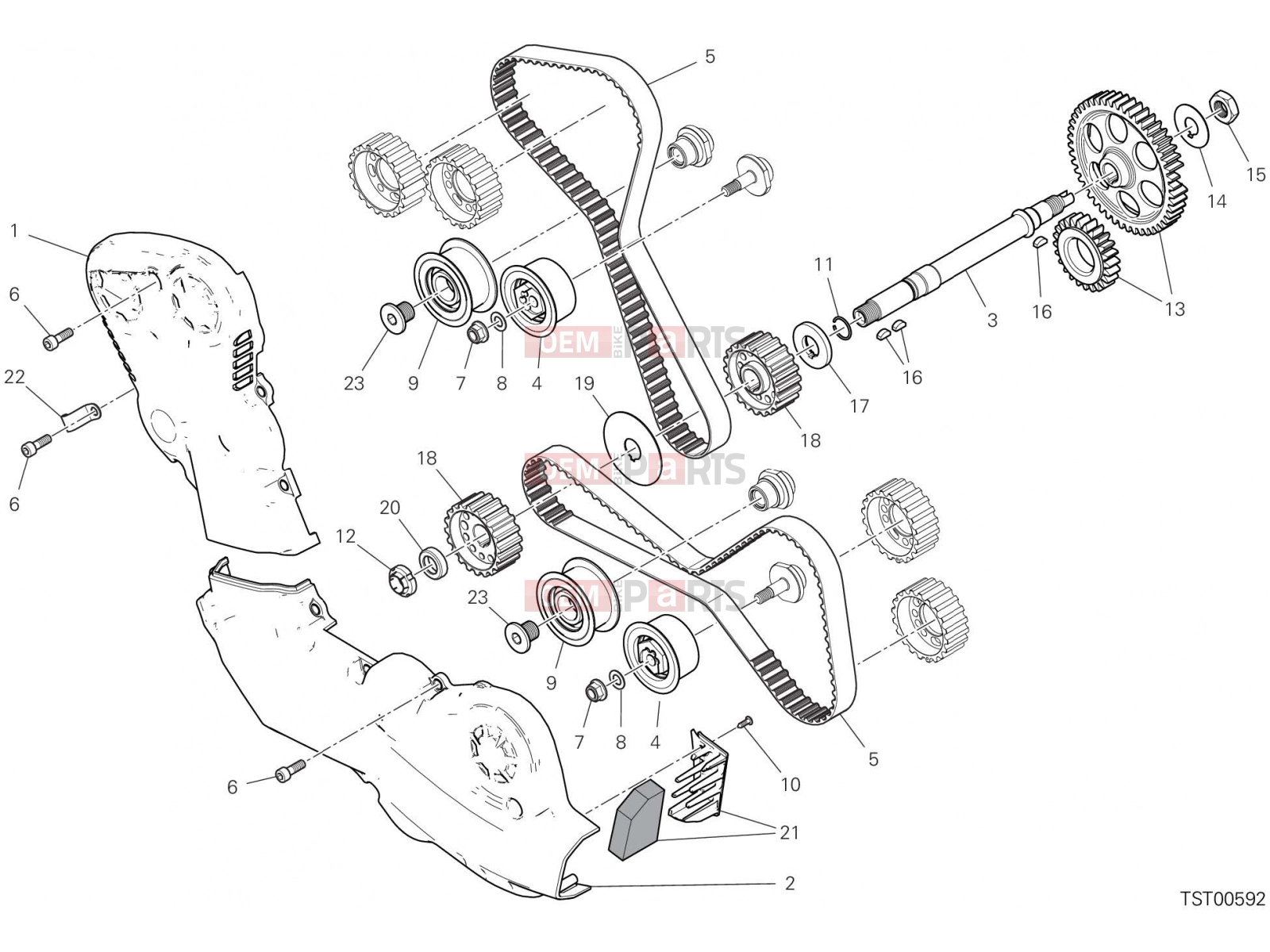 DUCATI 2019 Monster 821 TIMING SYSTEM [MOD:M 821]