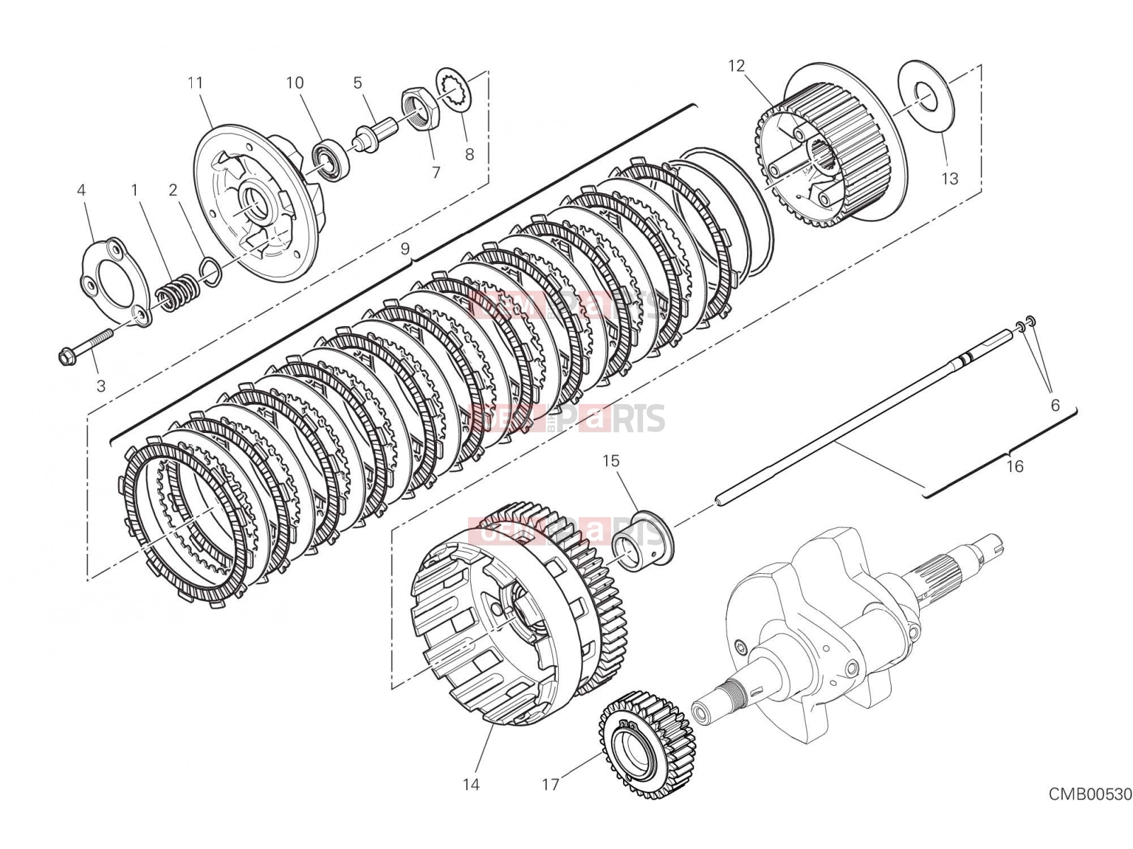 DUCATI 2019 Multistrada 950  CLUTCH [MOD:MS950]