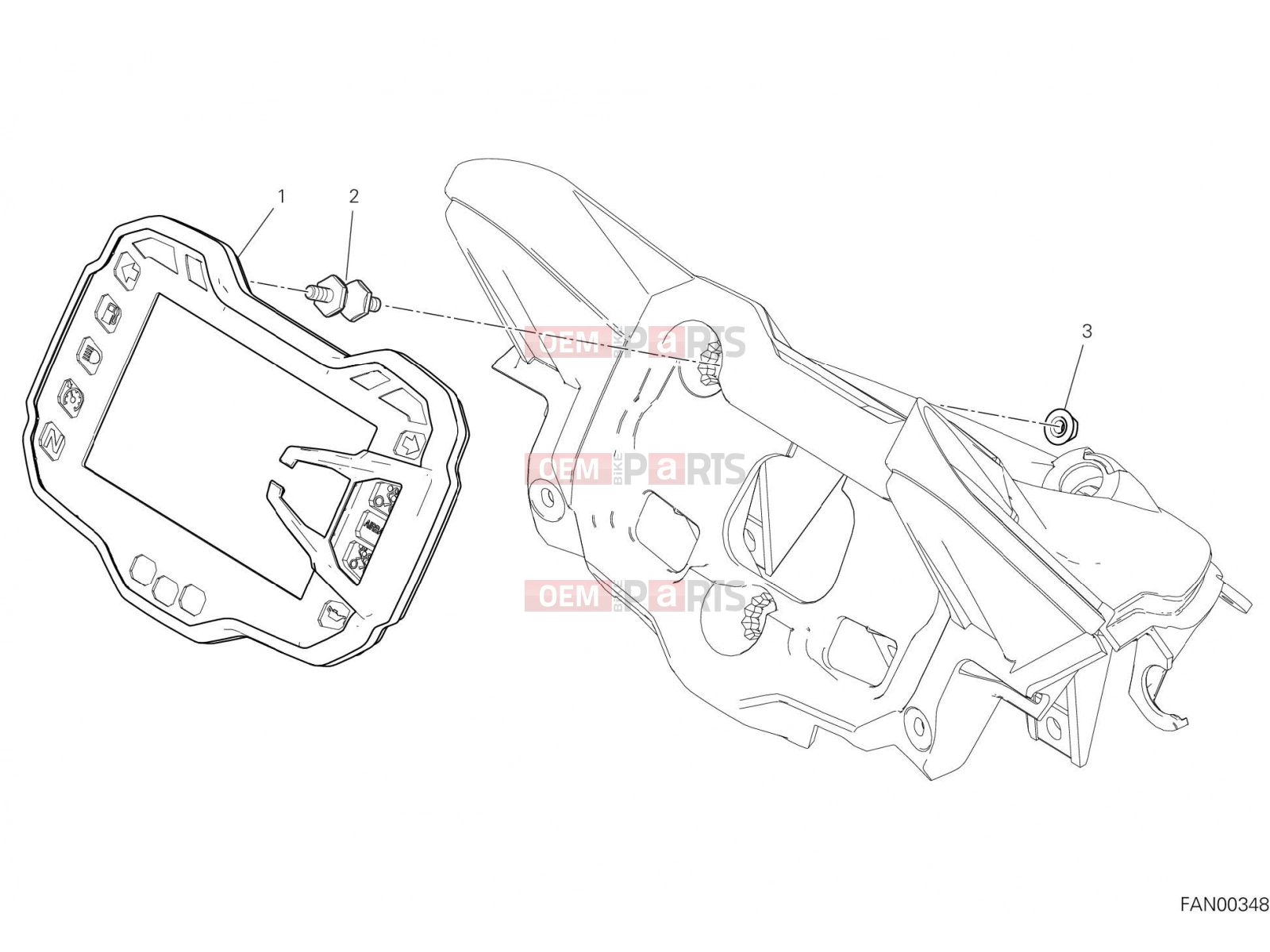 DUCATI 2019 Multistrada 1260 INSTRUMENT PANEL [MOD:MS1260]
