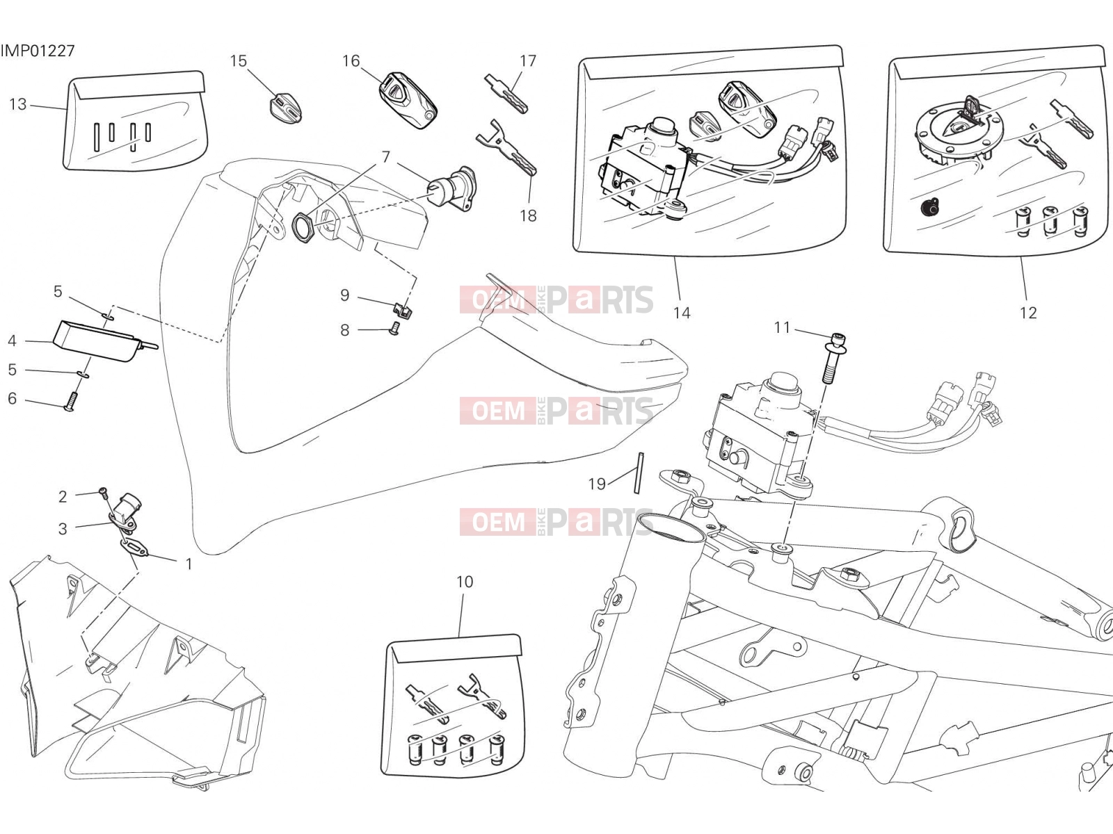 DUCATI 2019 Multistrada 950 S FRONT WIRING HARNESS [MOD:MS950S]
