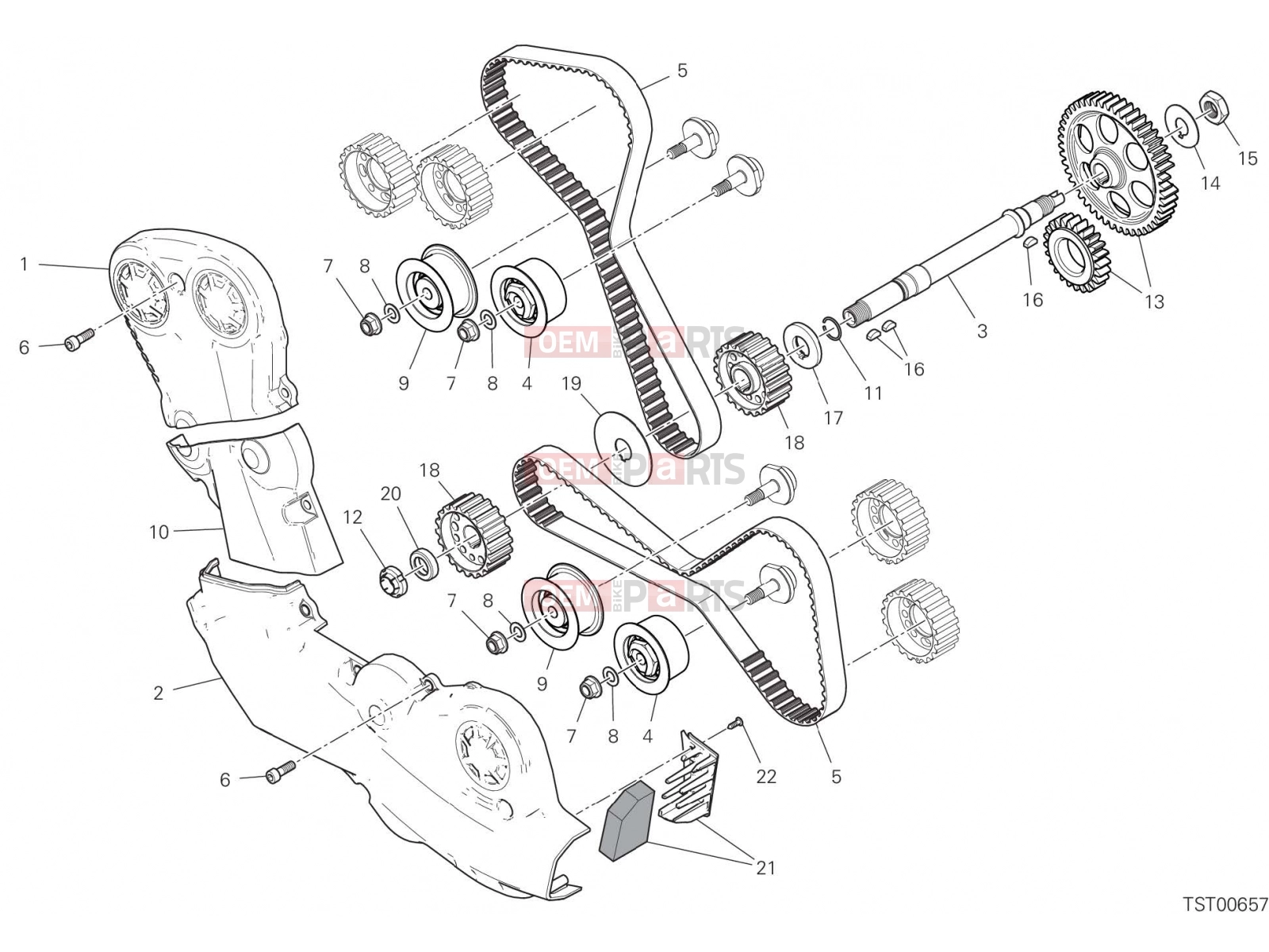 DUCATI 2019 Multistrada 950 S TIMING SYSTEM [MOD:MS950S]